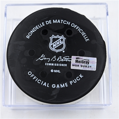 Vladimir Tarasenko - Detroit Red Wings - Goal Puck - February 25, 2025 vs. Minnesota Wild (Wild Logo)