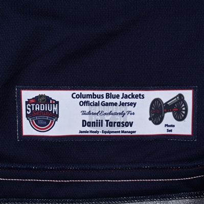 Daniil Tarasov - Navy Photo Shoot-Worn Jersey - 2025 Stadium Series