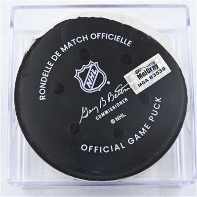 Tomas Tatar - New Jersey Devils - Goal Puck - January 19, 2025 vs. Ottawa Senators (Devils Logo)