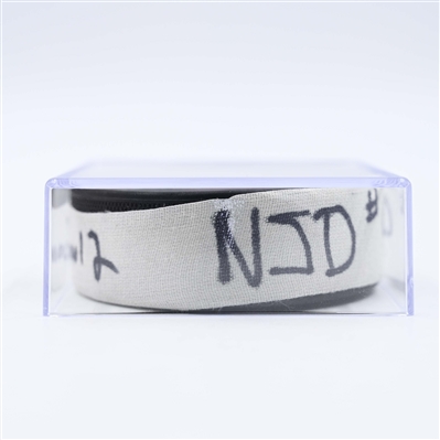 Tomas Tatar - New Jersey Devils - Goal Puck - January 19, 2025 vs. Ottawa Senators (Devils Logo)
