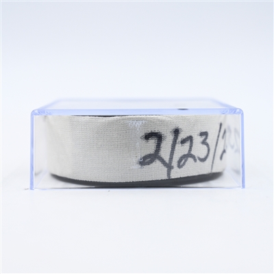 Tomas Tatar - New Jersey Devils - Goal Puck - February 23, 2025 vs. Nashville Predators (Predators Logo)