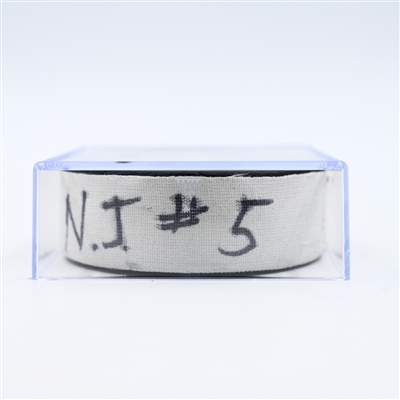 Tomas Tatar - New Jersey Devils - Goal Puck - February 23, 2025 vs. Nashville Predators (Predators Logo)