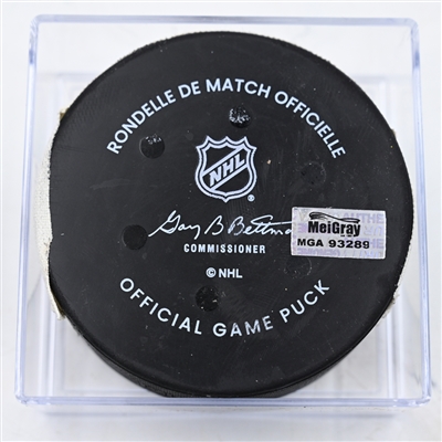 Owen Tippett - Philadelphia Flyers - Goal Puck - February 25, 2025 vs. Pittsburgh Penguins (Flyers Logo)