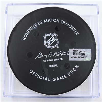 Matthew Tkachuk - Florida Panthers - Goal Puck - February 4, 2025 vs. Washington Capitals (Capitals' 50th Anniversary Logo)