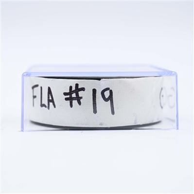 Matthew Tkachuk - Florida Panthers - Goal Puck - February 4, 2025 vs. Washington Capitals (Capitals' 50th Anniversary Logo)