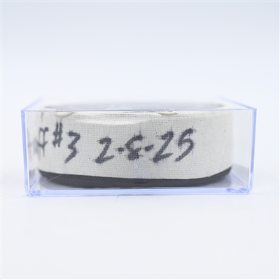 Alex Tuch - Buffalo Sabres - Goal Puck - February 8, 2025 vs. Nashville Predators (Predators Logo)