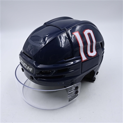 Dmitri Voronkov - Navy, CCM Helmet w/ Bauer Shield - 2025 Stadium Series