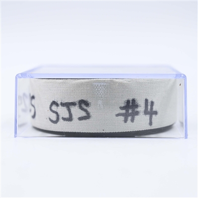Jake Walman - San Jose Sharks - Goal Puck - January 21, 2025 vs. Nashville Predators (Predators Logo)