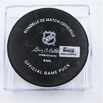 Tom Wilson - Washington Capitals - Goal Puck - March 3, 2025 vs. Ottawa Senators (Capitals' 50th Anniversary Logo)