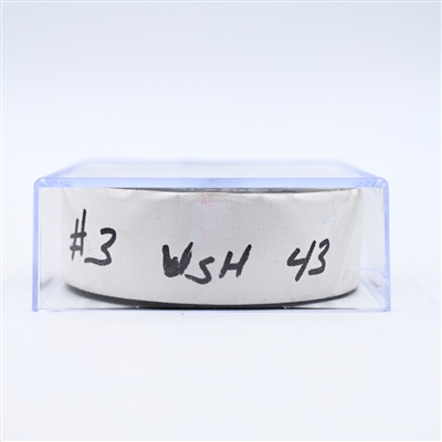 Tom Wilson - Washington Capitals - Goal Puck - March 3, 2025 vs. Ottawa Senators (Capitals' 50th Anniversary Logo)