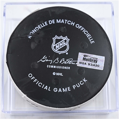 Tom Wilson - Washington Capitals - Goal Puck - February 1, 2025 vs. Winnipeg Jets (Capitals' 50th Anniversary Logo)