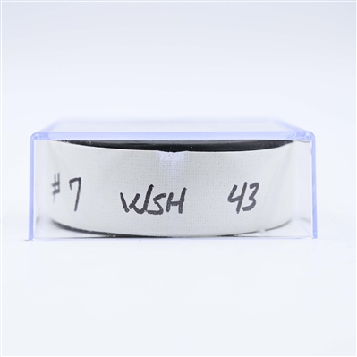 Tom Wilson - Washington Capitals - Goal Puck - February 1, 2025 vs. Winnipeg Jets (Capitals' 50th Anniversary Logo)