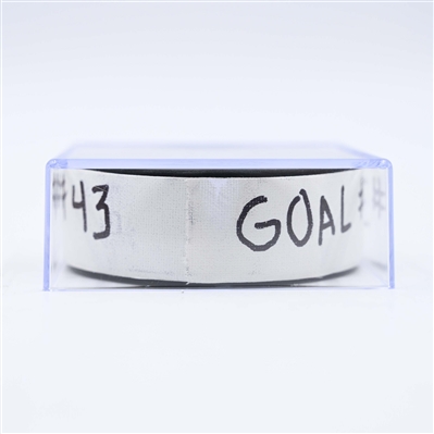 Tom Wilson - Washington Capitals - Goal Puck - February 4, 2025 vs. Florida Panthers (Capitals' 50th Anniversary Logo)