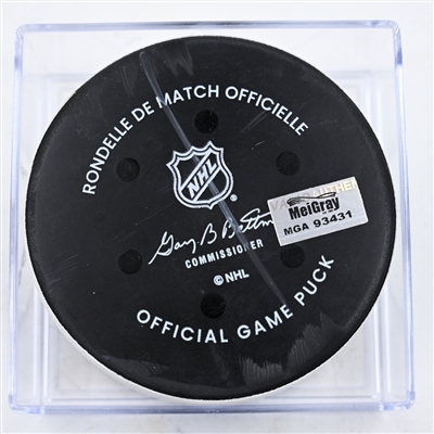 Tom Wilson - Washington Capitals - Goal Puck - February 9, 2025 vs. Utah Hockey Club (Capitals' 50th Anniversary Logo)