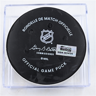 Tom Wilson - Washington Capitals - Goal Puck - February 9, 2025 vs. Utah Hockey Club (Capitals' 50th Anniversary Logo)