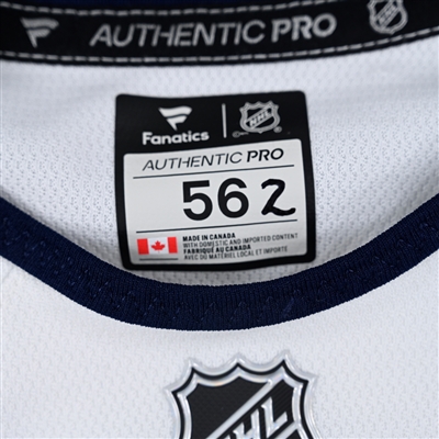 Jake Christiansen - White Practice-Worn Jersey - 2025 Stadium Series