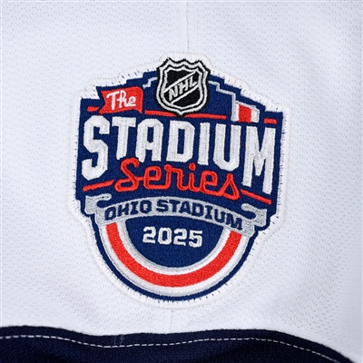 Justin Danforth - White Practice-Worn Jersey - 2025 Stadium Series