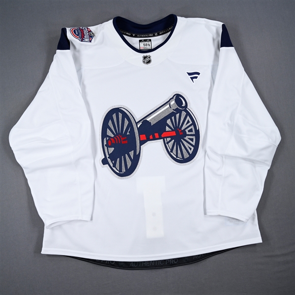 Zach Werenski - White Practice-Worn Jersey - 2025 Stadium Series