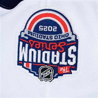 Zach Werenski - White Practice-Worn Jersey - 2025 Stadium Series