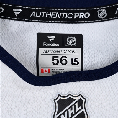 Dante Fabbro - White Practice-Worn Jersey - 2025 Stadium Series