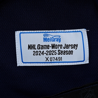 Sean Kuraly - Navy Practice-Worn Jersey - 2025 Stadium Series