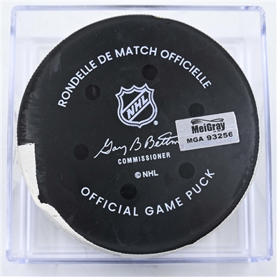 Mats Zuccarello - Minnesota Wild - Goal Puck - January 25, 2025 vs. Calgary Flames (Wild Logo)