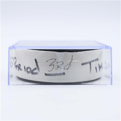 Mats Zuccarello - Minnesota Wild - Goal Puck - January 25, 2025 vs. Calgary Flames (Wild Logo)