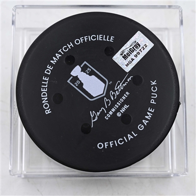 Matt Boldy - Minnesota Wild - Goal Puck - April 24, 2025 vs. Vegas Golden Knights - 2025 Stanley Cup Playoffs, Round 1, Game 3 (Wild Logo)