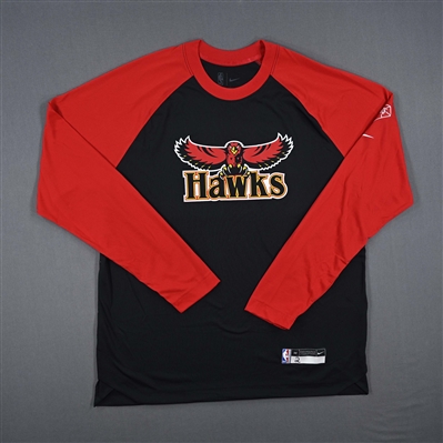 Sharife Cooper - Atlanta Hawks - Game-Issued City Edition Long-Sleeved Shooting Shirt  - 2021-22 NBA Season