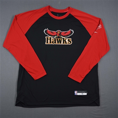 Gorgui Dieng - Atlanta Hawks - Game-Issued City Edition Long-Sleeved Shooting Shirt  - 2021-22 NBA Season