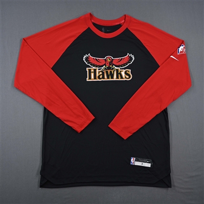 Kevin Huerter - Atlanta Hawks - Game-Issued City Edition Long-Sleeved Shooting Shirt  - 2021-22 NBA Season