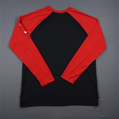 Kevin Huerter - Atlanta Hawks - Game-Issued City Edition Long-Sleeved Shooting Shirt  - 2021-22 NBA Season