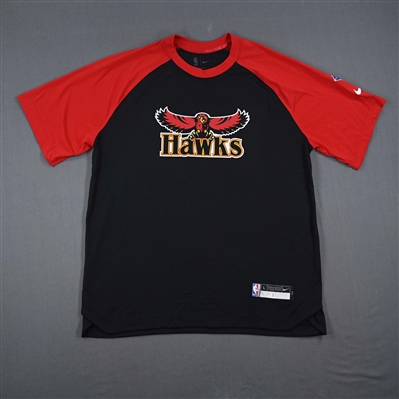 Jalen Johnson - Atlanta Hawks - Game-Issued City Edition Short-Sleeved Shooting Shirt  - 2021-22 NBA Season