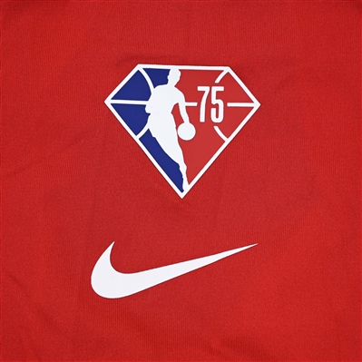 Jalen Johnson - Atlanta Hawks - Game-Issued City Edition Short-Sleeved Shooting Shirt  - 2021-22 NBA Season