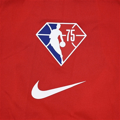 Jalen Johnson - Atlanta Hawks - Game-Issued City Edition Long-Sleeved Shooting Shirt  - 2021-22 NBA Season