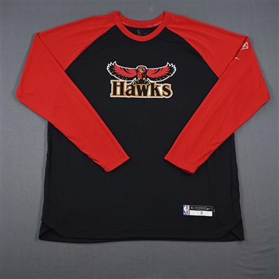 Kevin Knox - Atlanta Hawks - Game-Issued City Edition Long-Sleeved Shooting Shirt  - 2021-22 NBA Season