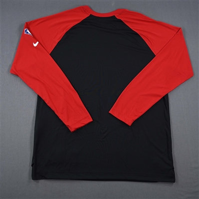Timothe Lawawu-Cabarrot - Atlanta Hawks - Game-Issued City Edition Long-Sleeved Shooting Shirt  - 2021-22 NBA Season