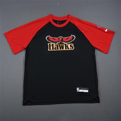 Delon Wright - Atlanta Hawks - Game-Issued City Edition Short-Sleeved Shooting Shirt  - 2021-22 NBA Season