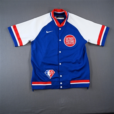 Detroit Pistons - Game-Issued City Edition Jacket  - 2021-22 NBA Season