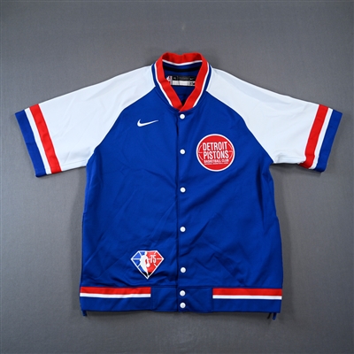 Marvin Bagley III - Detroit Pistons - Game-Issued City Edition Jacket  - 2021-22 NBA Season