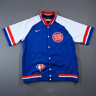 Saddiq Bey - Detroit Pistons - Game-Issued City Edition Jacket  - 2021-22 NBA Season