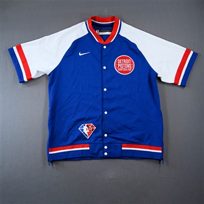 Luka Garza - Detroit Pistons - Game-Issued City Edition Jacket  - 2021-22 NBA Season