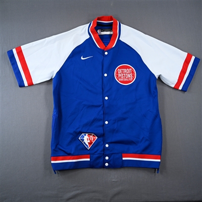 Jerami Grant - Detroit Pistons - Game-Issued City Edition Jacket  - 2021-22 NBA Season