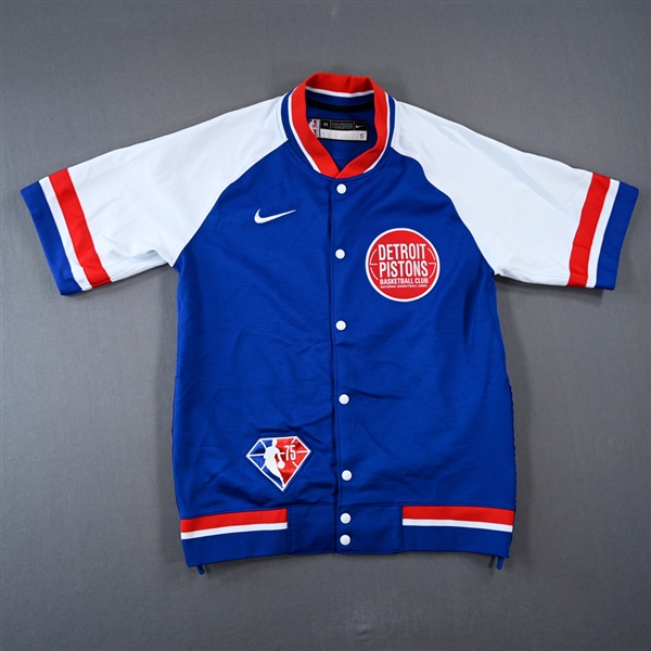 Frank Jackson - Detroit Pistons - Game-Issued City Edition Jacket  - 2021-22 NBA Season