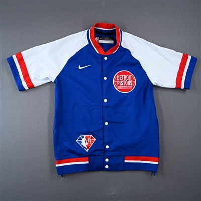 Frank Jackson - Detroit Pistons - Game-Issued City Edition Jacket  - 2021-22 NBA Season