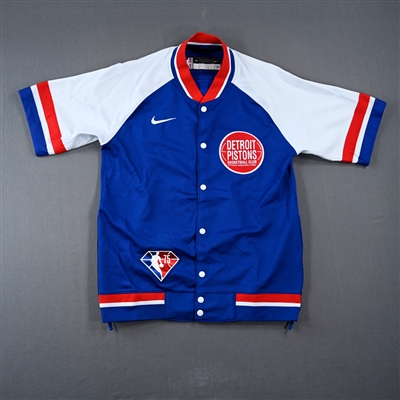 Saben Lee - Detroit Pistons - Game-Issued City Edition Jacket  - 2021-22 NBA Season