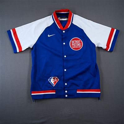 Isaiah Livers - Detroit Pistons - Game-Issued City Edition Jacket  - 2021-22 NBA Season