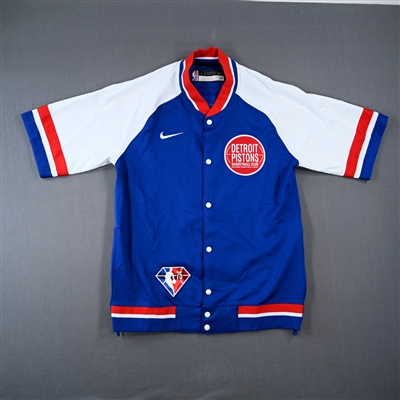 Jamorko Pickett - Detroit Pistons - Game-Issued City Edition Jacket  - 2021-22 NBA Season
