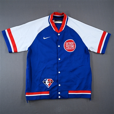 Isaiah Stewart - Detroit Pistons - Game-Issued City Edition Jacket  - 2021-22 NBA Season