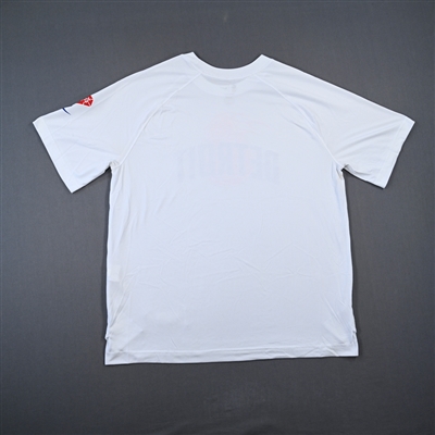 Marvin Bagley III - Detroit Pistons - Game-Issued City Edition Short-Sleeved Shooting Shirt  - 2021-22 NBA Season